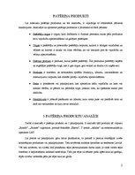 Konspekts 'Pieci patēriņa produkti un to analīze', 1.