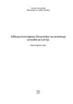 Referāts 'Inflācijas konverģence Ekonomikas un monetārajā savienībā un Latvijā', 6.