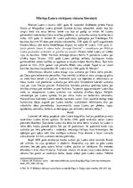 Eseja 'Mārtiņa Lutera vērtējums vēstures literatūrā', 1.