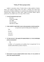 Paraugs 'Veikala klientu aptaujas anketas paraugs', 1.