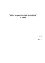 Konspekts 'Mājas uzdevumi civilajā aizsardzībā', 1.