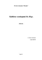 Referāts 'Kultūras sasniegumi 16.-18.gadsimtā', 1.