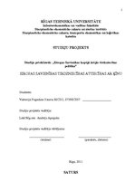 Referāts 'Eiropas Savienības tirdzniecības attiecības ar Ķīnu', 1.