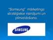 Prezentācija '"Samsung" mārketinga stratēģiskie risinājumi', 1.