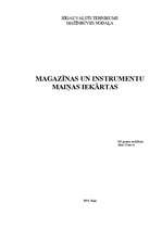 Konspekts 'Magazīnas un instrumentu maiņas iekārtas', 1.