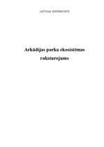 Referāts 'Arkādijas parka ekosistēmas raksturojums', 1.
