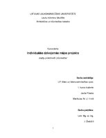 Konspekts 'Individuālās dzīvojamās mājas projekts', 1.