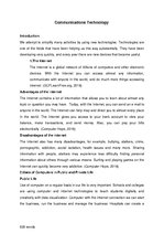 Eseja 'Communications Technology', 1.