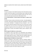 Eseja 'Communications Technology', 2.