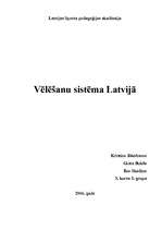 Referāts 'Vēlēšanu sistēma Latvijā', 1.