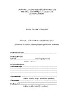 Referāts 'Ēdināšanas uzņēmuma tehnoloģiskā procesa norises dokumentu izstrāde', 2.