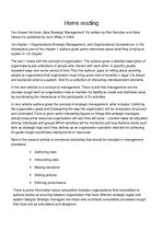 Konspekts 'Home Reading', 1.