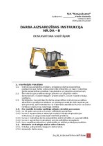 Paraugs 'Darba aizsardzības instrukcija ekskavatora vadītājam', 1.