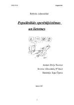 Referāts 'Populārākās operētājsistēmas un lietotnes', 1.