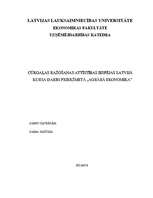Referāts 'Cūkgaļas ražošanas attīstības iespējas Latvijā', 1.