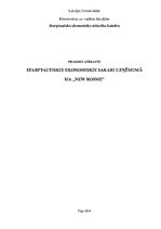 Prakses atskaite 'Starptautiskie ekonomiskie sakari uzņēmumā SIA "New Rosme"', 1.