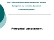 Prezentācija 'Personnel Assessment', 1.