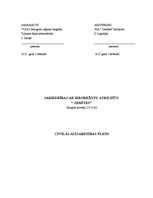 Konspekts 'Civilās aizsardzības plāna fragments tiesību zinātņu studentiem', 1.