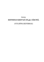 Referāts 'Reformas Krievijā 20.gadsimta sākumā', 1.