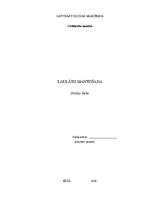 Referāts 'Laulāto mantošana', 1.