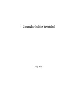 Referāts 'Jaundarinātie termini', 1.