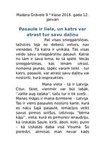 Eseja 'Pasaule ir liela, un katrs var atrast tur savu daļiņu', 1.