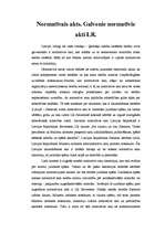 Eseja 'Normatīvais akts. Galvenie normatīvie akti LR', 1.