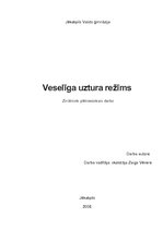 Referāts 'Veselīga uztura režīms', 1.