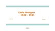 Prezentācija 'Karls Mengers', 1.