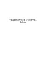 Referāts 'Virszemes ūdeņu enerģētika', 1.