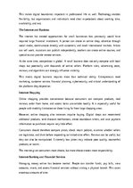 Eseja 'The internet: opportunity and risk', 10.
