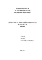 Referāts 'Mobilo sakaru operatora "Tele 2" reklāmas efektivitāte', 1.