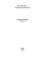 Konspekts 'Marketing Strategy ', 1.