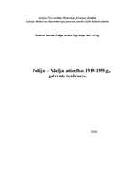 Eseja 'Polijas - Vācijas attiecības no 1919. līdz 1939.gadam, galvenās tendences', 1.