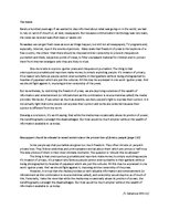 Eseja 'The Media', 1.