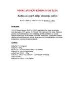 Konspekts 'Neorganiskās ķīmijas sintēzes', 1.