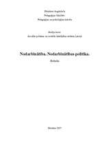 Referāts 'Nodarbinātība. Nodarbinātības politika', 1.