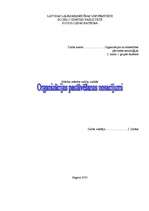 Referāts 'Organizācijas pastāvēšanas nosacījumi', 1.