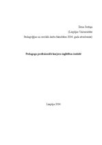 Referāts 'Pedagoga profesionālā karjera izglītības iestādē', 1.