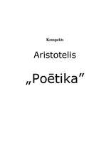 Konspekts 'K.Staņislavskis "Ētika", Aristotelis "Poētika"', 3.