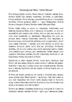 Eseja 'Recenzija par filmu "Homo Novus"', 1.