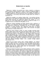 Konspekts 'Modernisms un neprāts', 1.