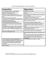 Konspekts 'Men are Finished', 1.