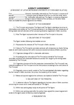 Paraugs 'Agency Agreement', 1.