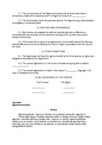 Paraugs 'Agency Agreement', 2.