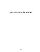 Konspekts 'Juridisko metožu mācība', 1.