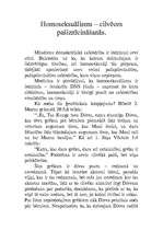 Eseja 'Homoseksuālisms – cilvēces pašiznīcināšanās', 1.