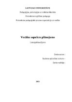 Konspekts 'Vecāku sapulces plānojums', 1.