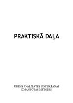 Paraugs 'Ūdens kvalitātes noteikšana ūdens paraugos', 5.