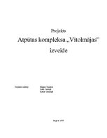Biznesa plāns 'Atpūtas kompleksa "Vītolmājas" izveide', 1.